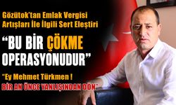 Gözütok’tan Emlak Vergisi Artışları İle İlgili Sert Eleştiri