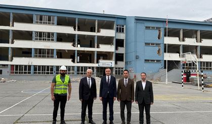 8 Eylül İlkokulu Güçlendirme ve Büyük Onarım İşi Hızla Devam Ediyor