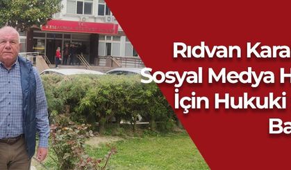Rıdvan Karakayalı Sosyal Medya Hesabı İçin Hukuki Süreç Başlattı