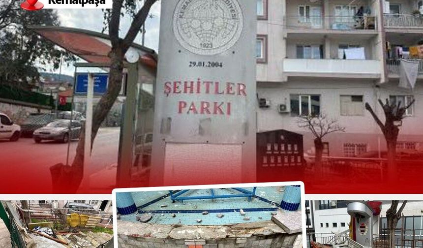 Şehitler Parkı Bakımsızlıktan Harabeye Döndü